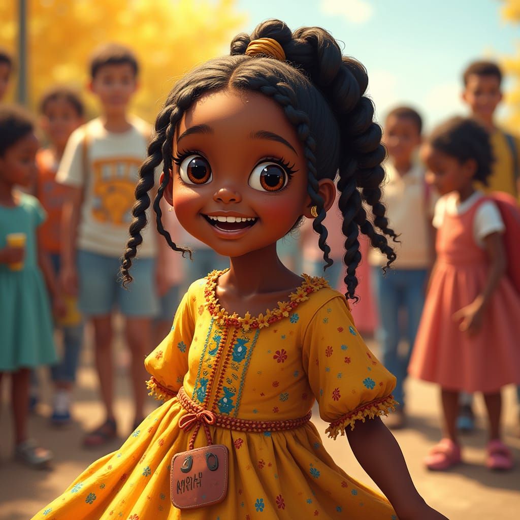 Joyful Celebration of Harriet Tubman Day in Vibrant, Stylize...