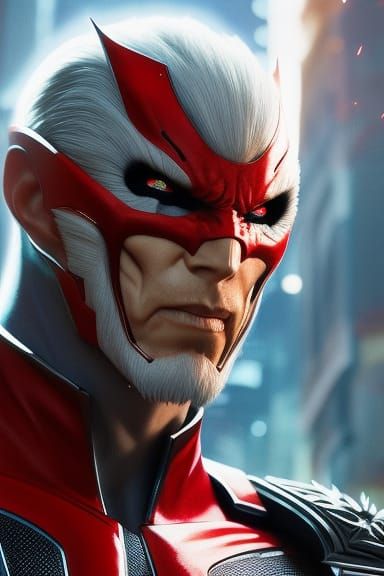 Fiery Golem Portrait in Photorealistic Style