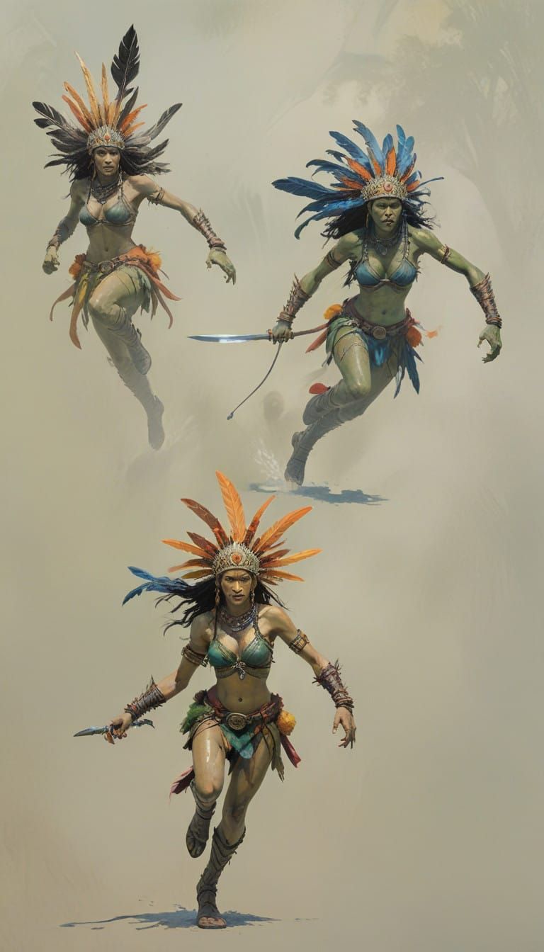 Fierce Female Jungle Warriors Embark on a Daring Hunt