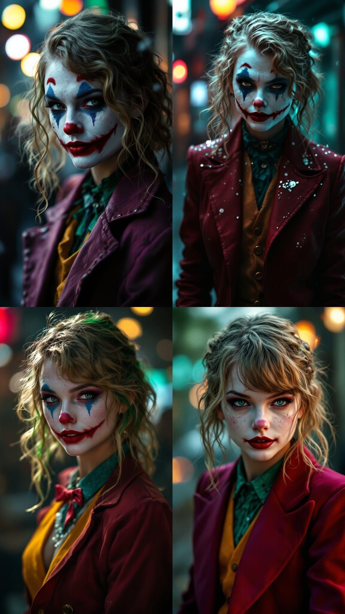 Joker Cosplay Portrait in 3D Game Art Style