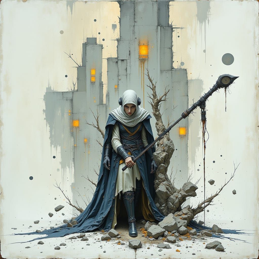 Dark Portrait of a Mysterious Figure in Shadow