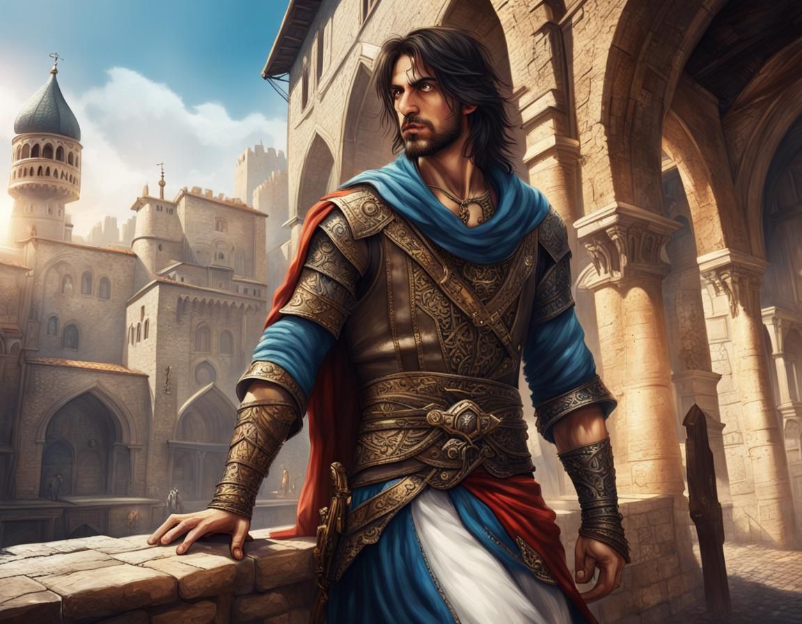 Prince of Persia in a European medieval city.