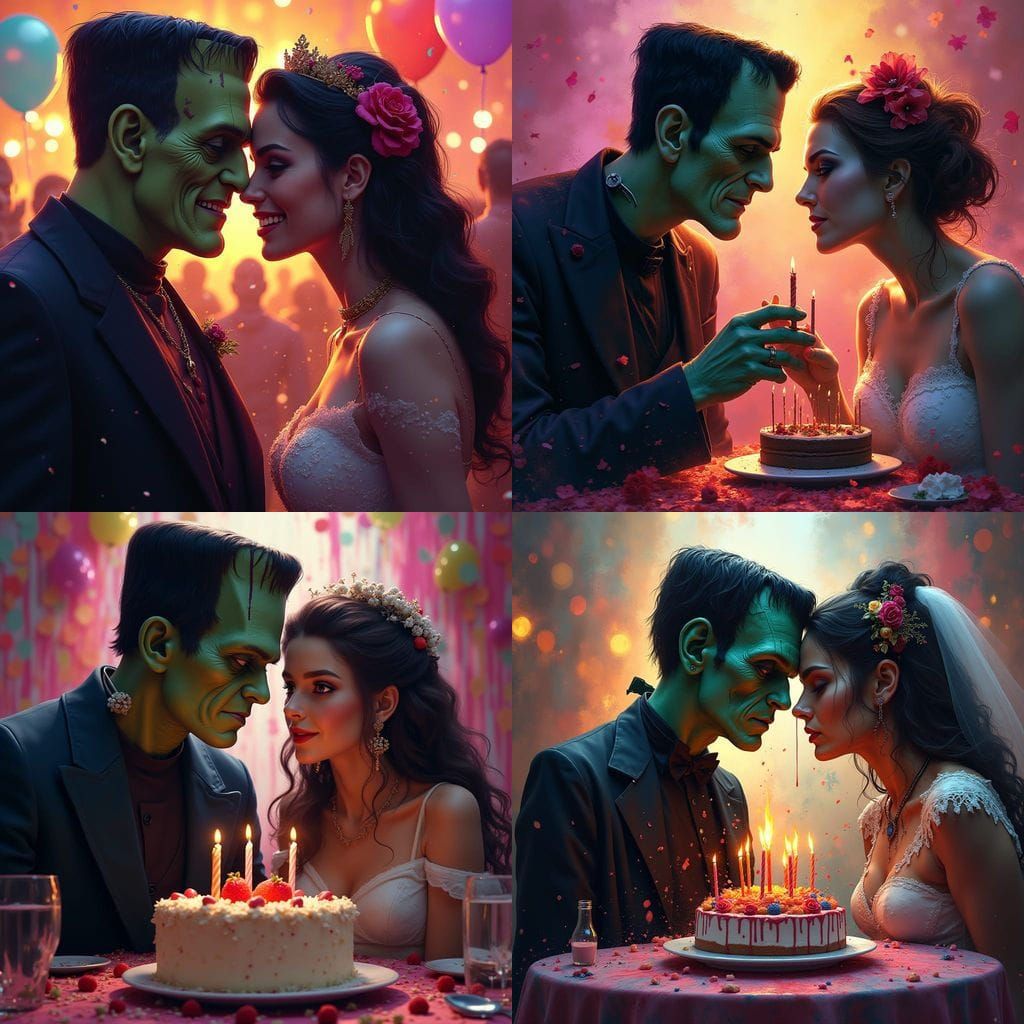 Frankenstein's Monster Hosts a Birthday Party