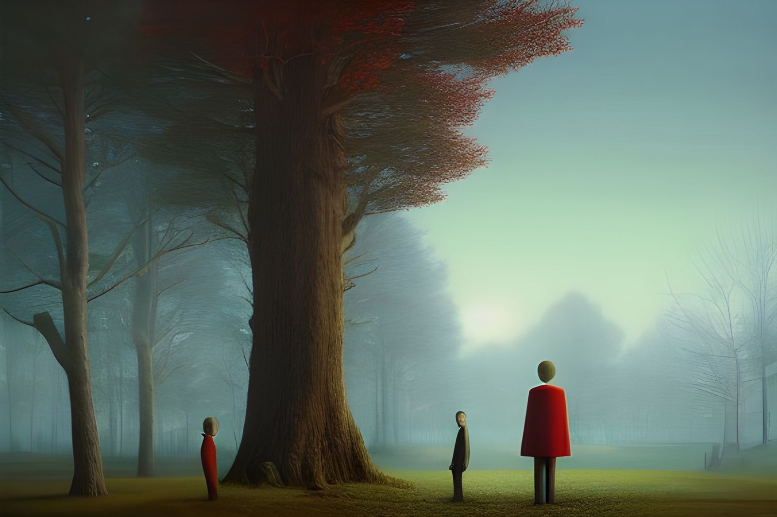 Surreal Uncanny Valley Digital Painting in 8K