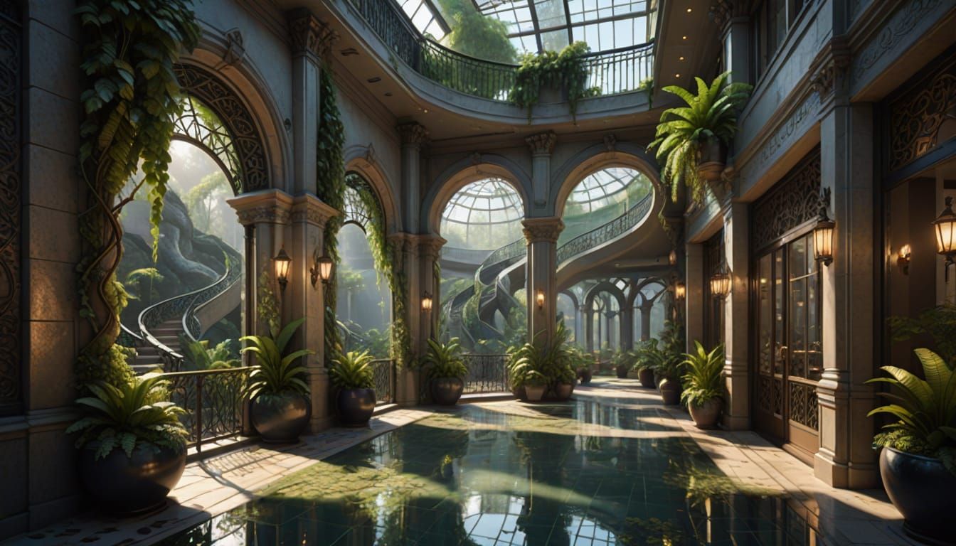 Hidden City Town Square with Sun-Wheel Layout