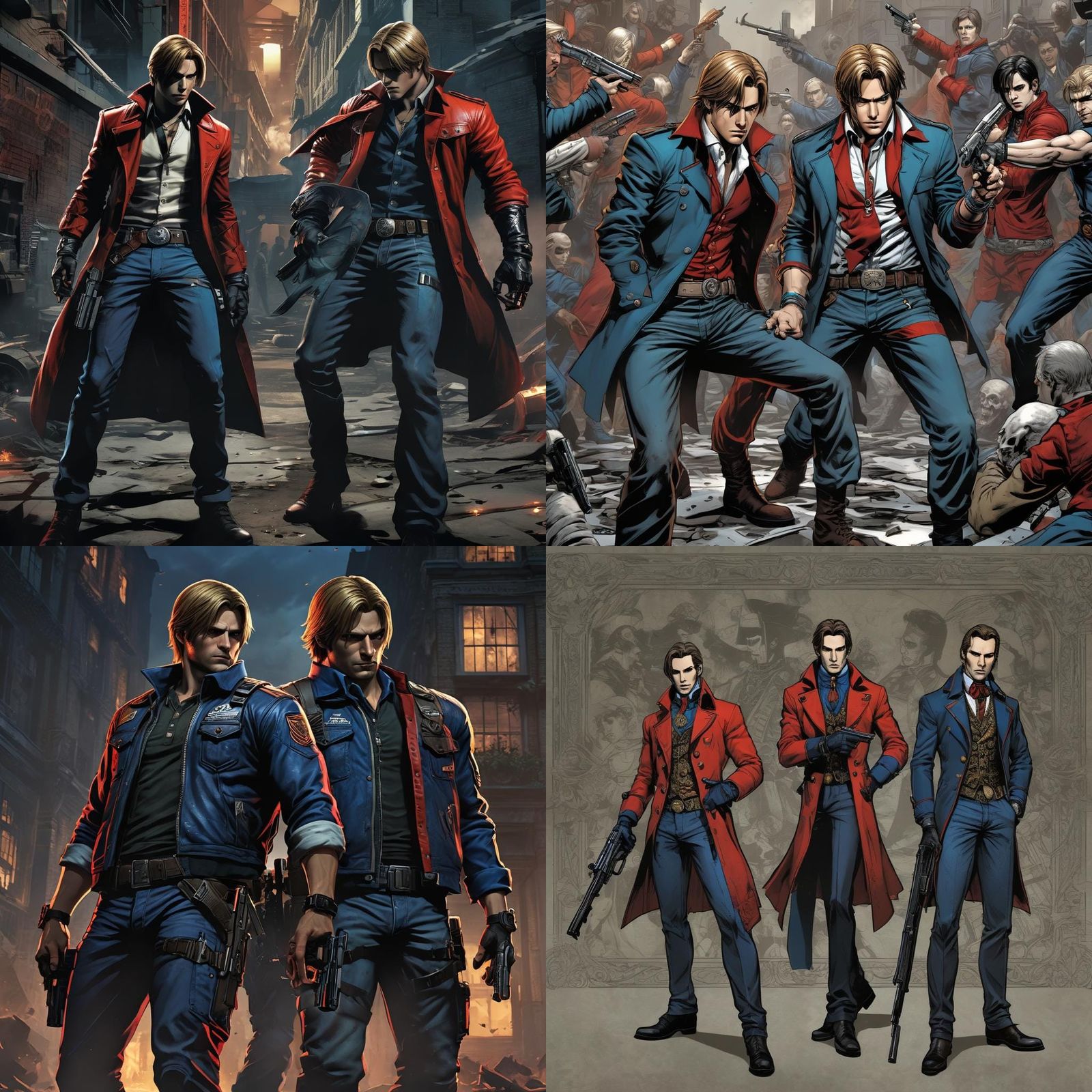 Brotherly Disguise in Comic Book Style