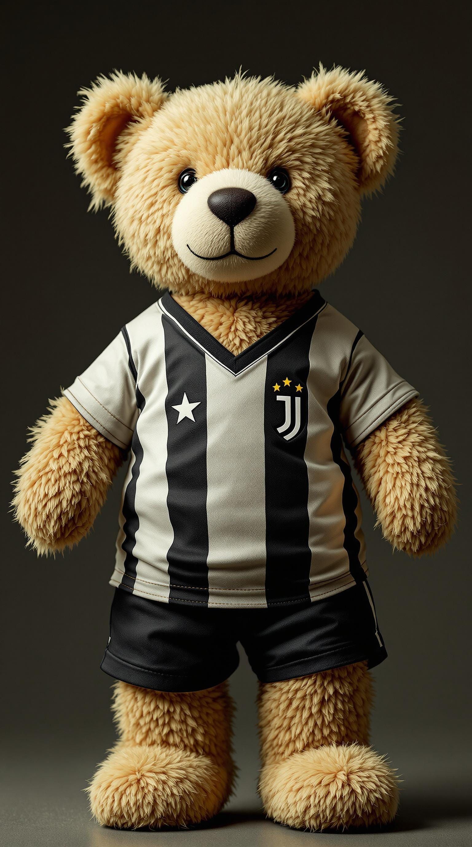 Vintage Soccer Teddy Bear