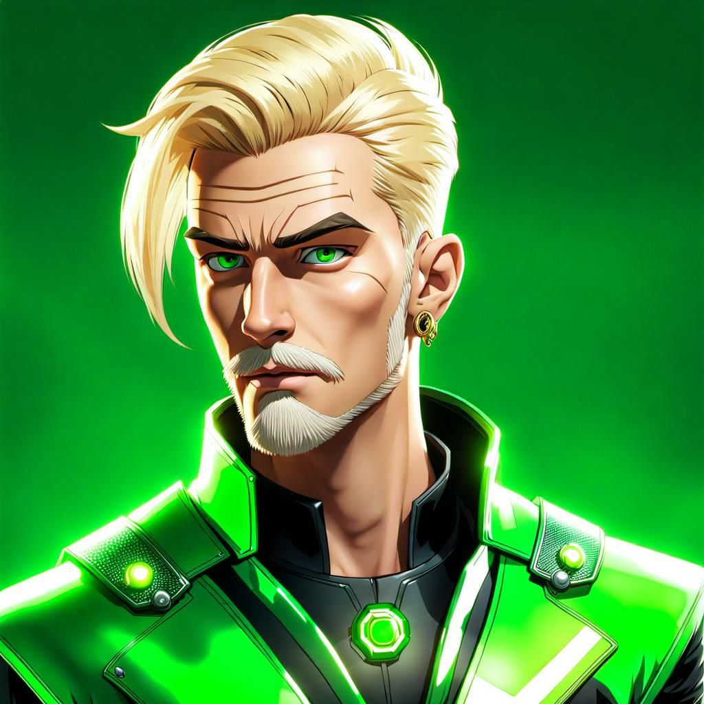 Futuristic Space Pirate Leader Illustration