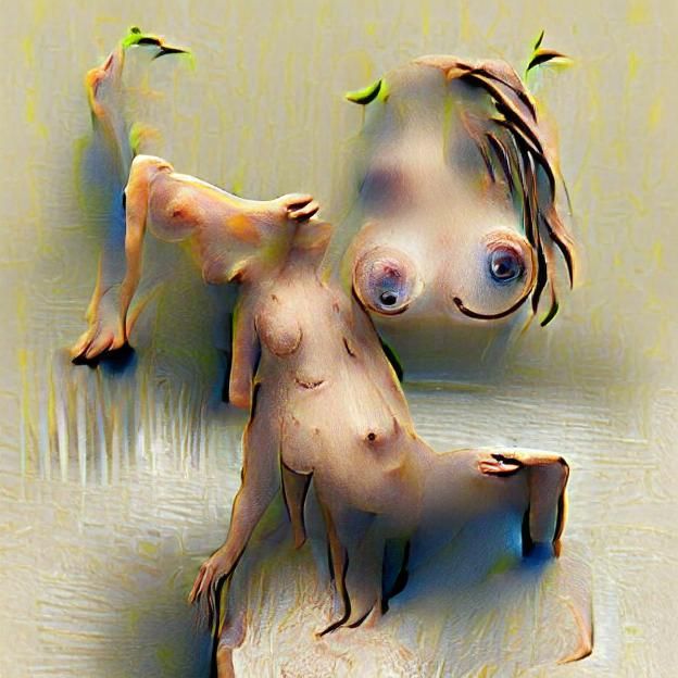 AI Generated Image of Nude Figure