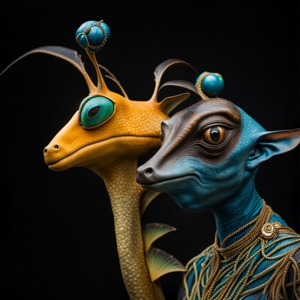 Surreal Alien Restaurant Celebration: Hyperreal 8K Masterpie...