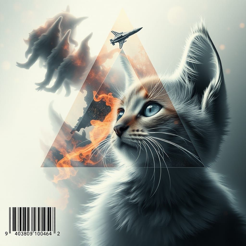 Surreal Double Exposure in Hyper-Realistic Style