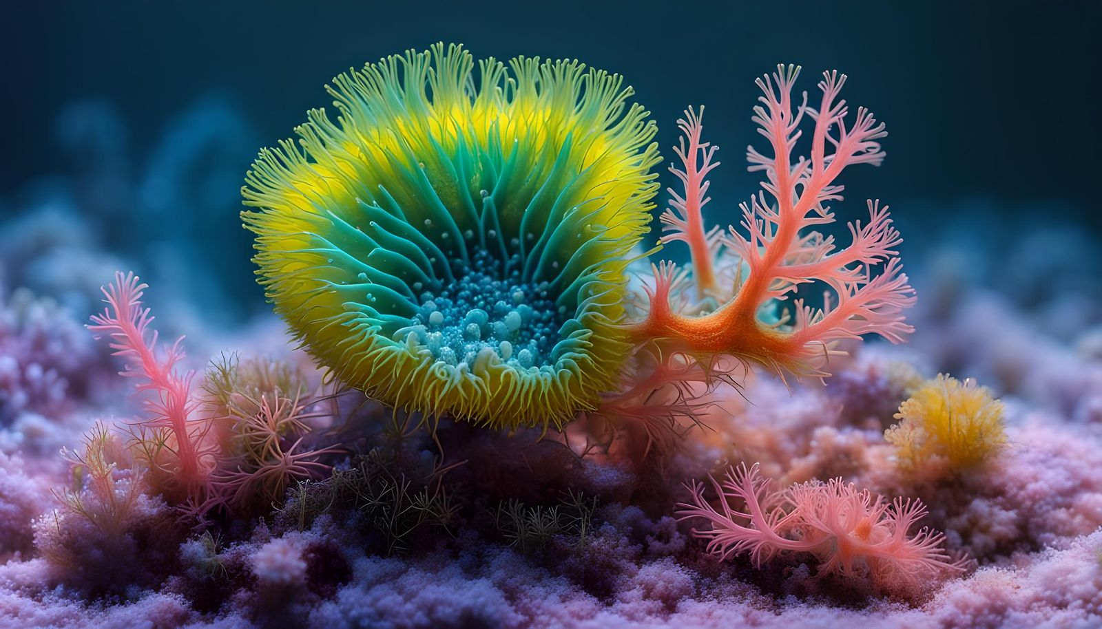 Bioluminescent Sea Life: A Hyperrealistic Display