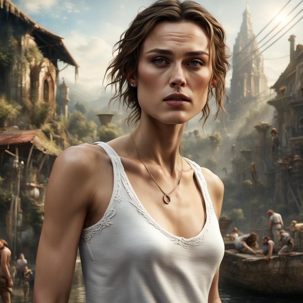 Photorealistic Portrait in Detailed Matte Painting Style