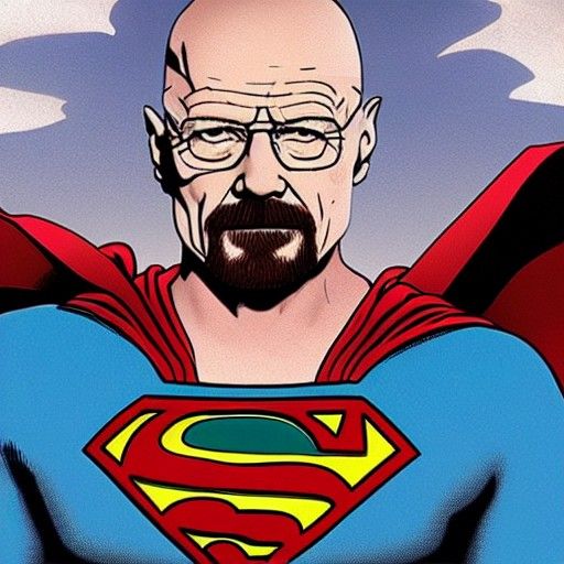 Walter White as Superman Mashup