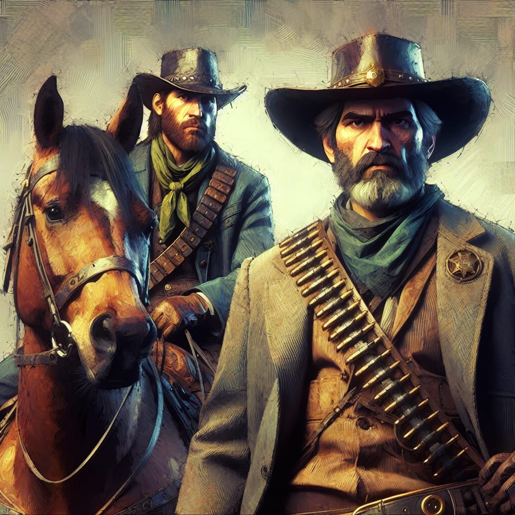 Old West Sheriff and Deputy Concept Art