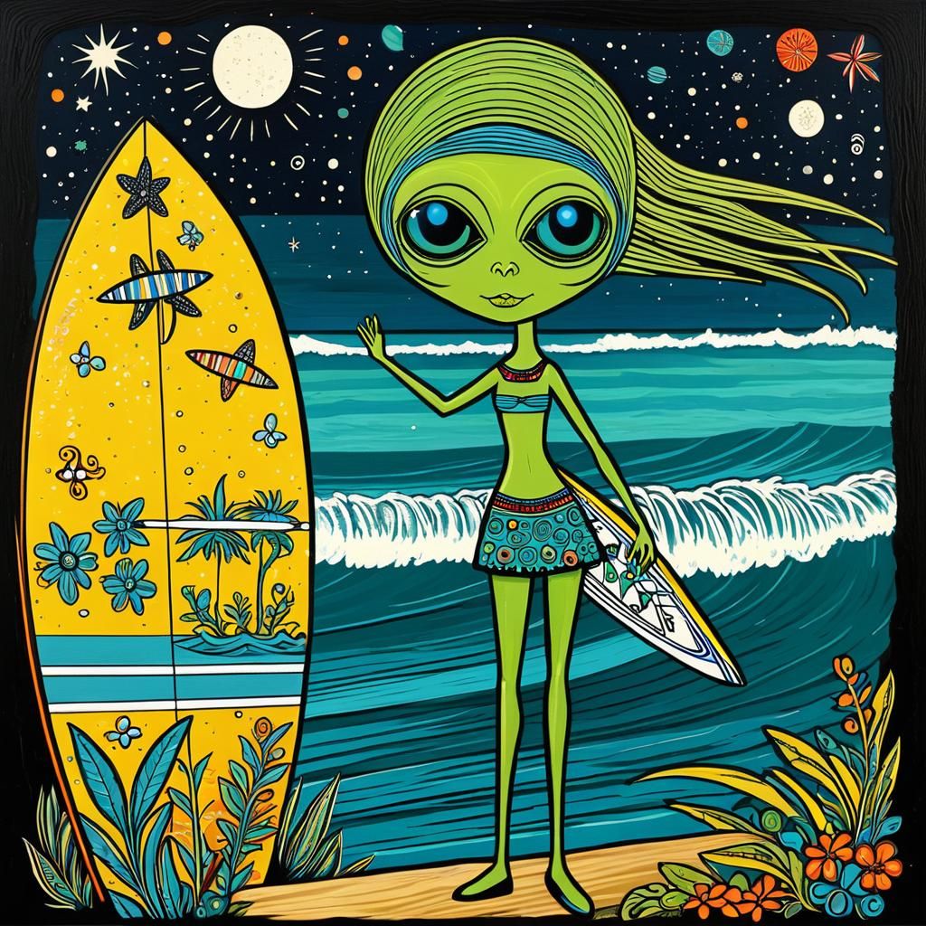 Alien Surfer Girl: Art Brut Fairytale