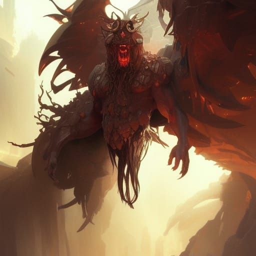 Demonic Eldritch Behemoth Portrait in Unreal Engine 5