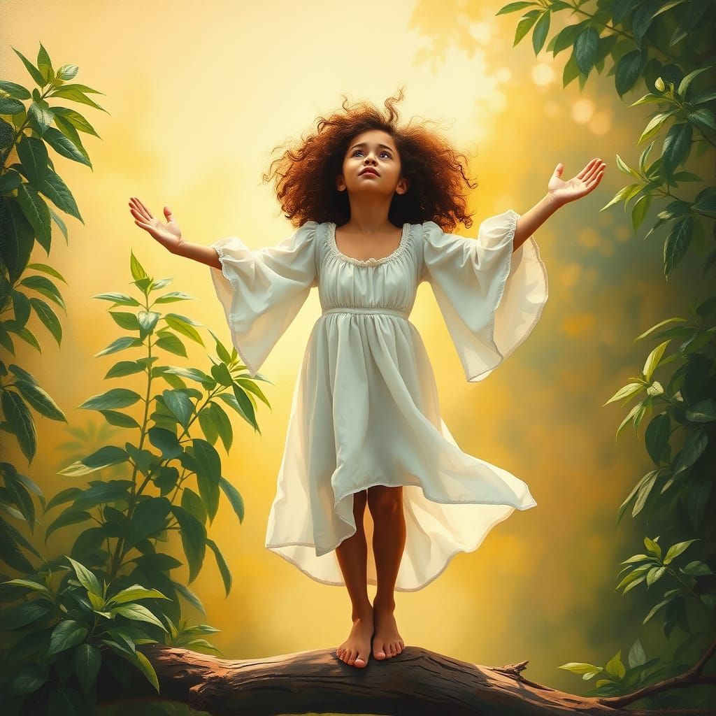 Whimsical Woodland Goddess Takes Flight