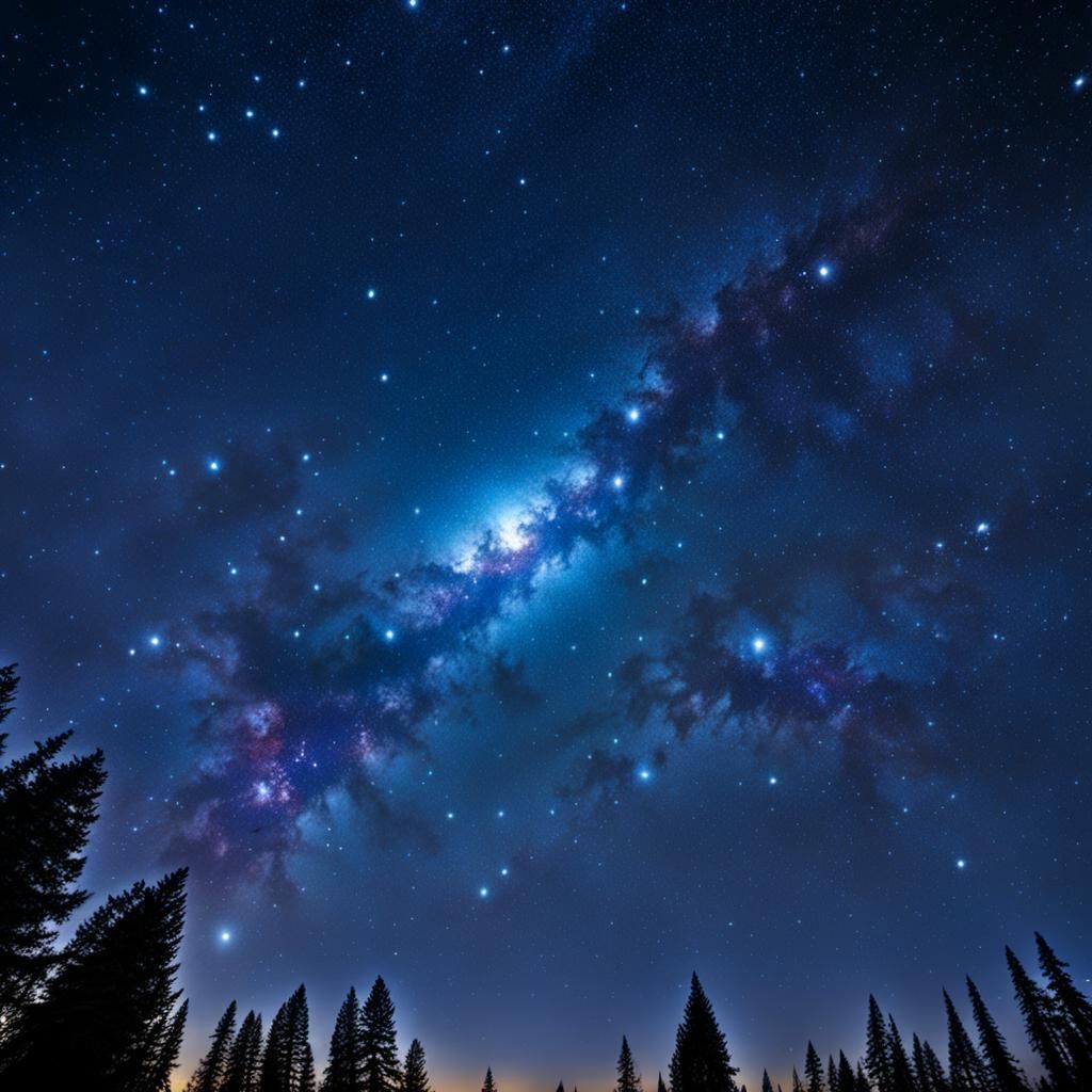 Orion Star Constellation in Deep Black Sky