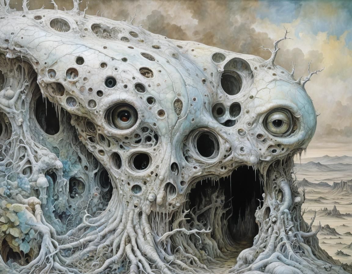 Surreal Alternate Universe Landscape Painting