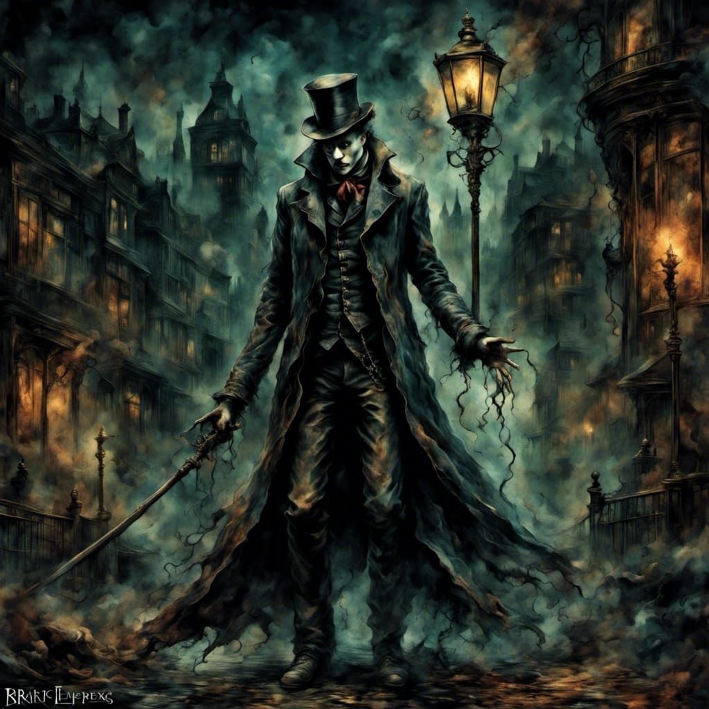 Stylized Jack the Ripper Figure with Unique Textures