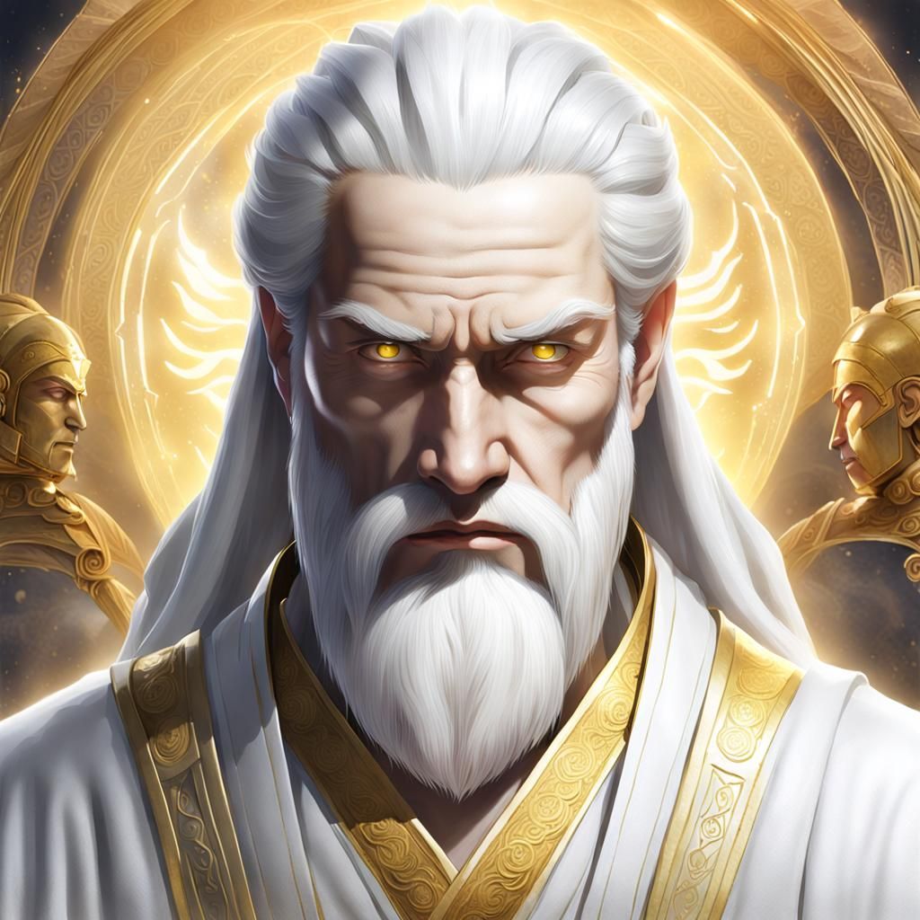 God of Wisdom in White Robes