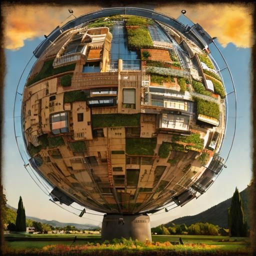 Romantic Sunset Over Water in Baroque Style