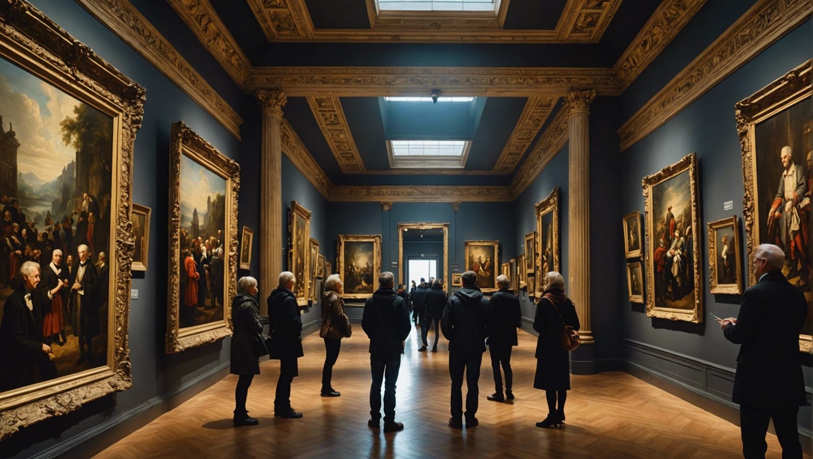 Hyperrealistic Museum Painting Attracts Admirers