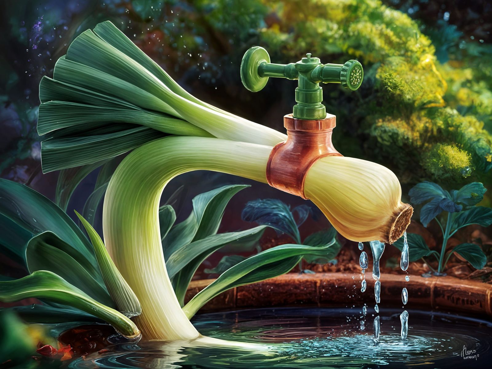 Faucet Leek