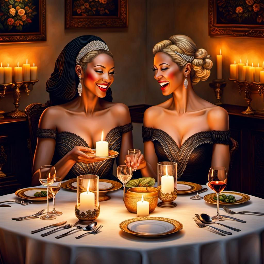 Romance Aflame: Chartreuse and Leonara Indulge in an Exquisite Candlelit Soiree at Mourad Fine Dining