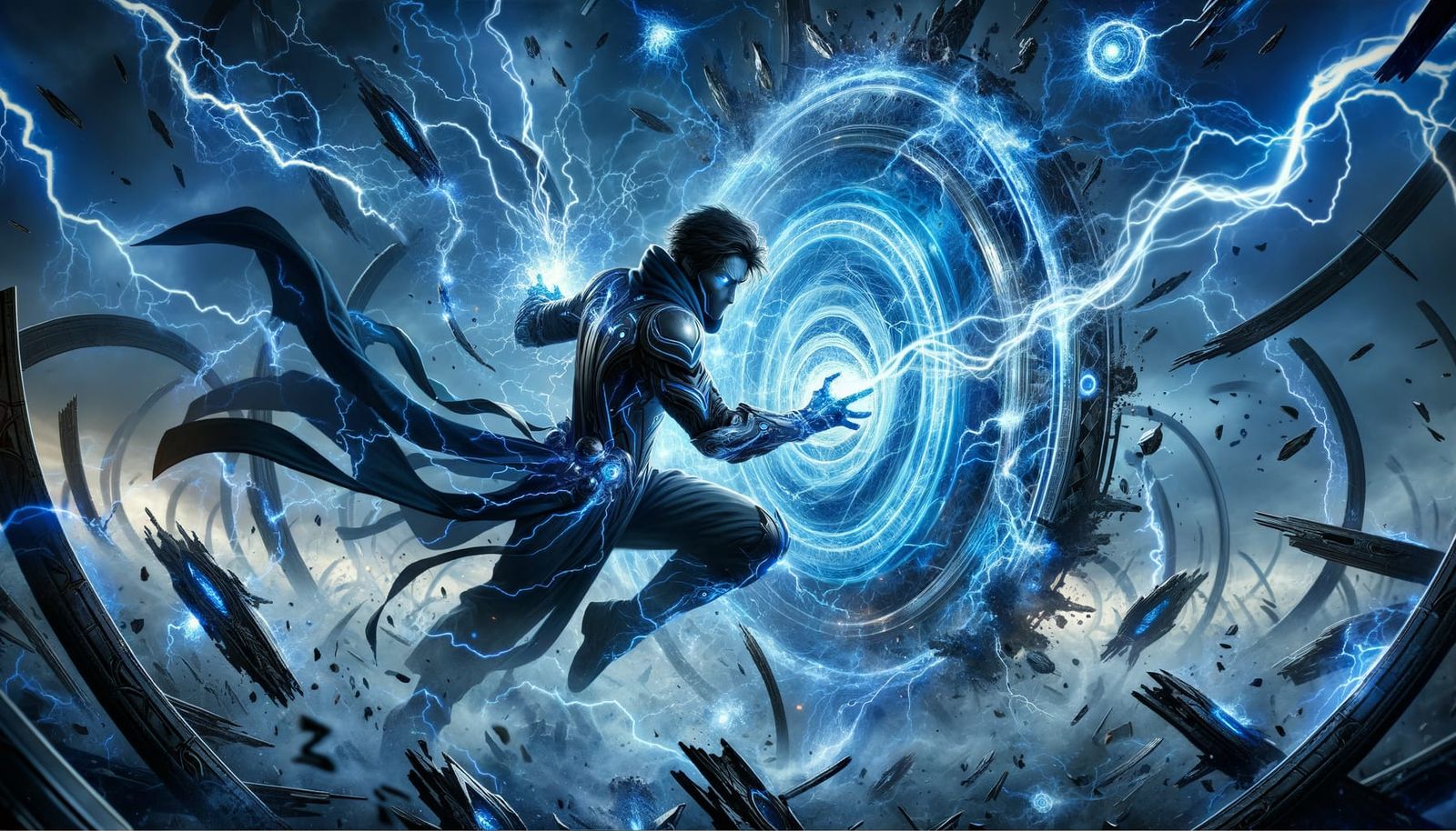 electromagnetic transport jutsu fused with Chidori energy, s...