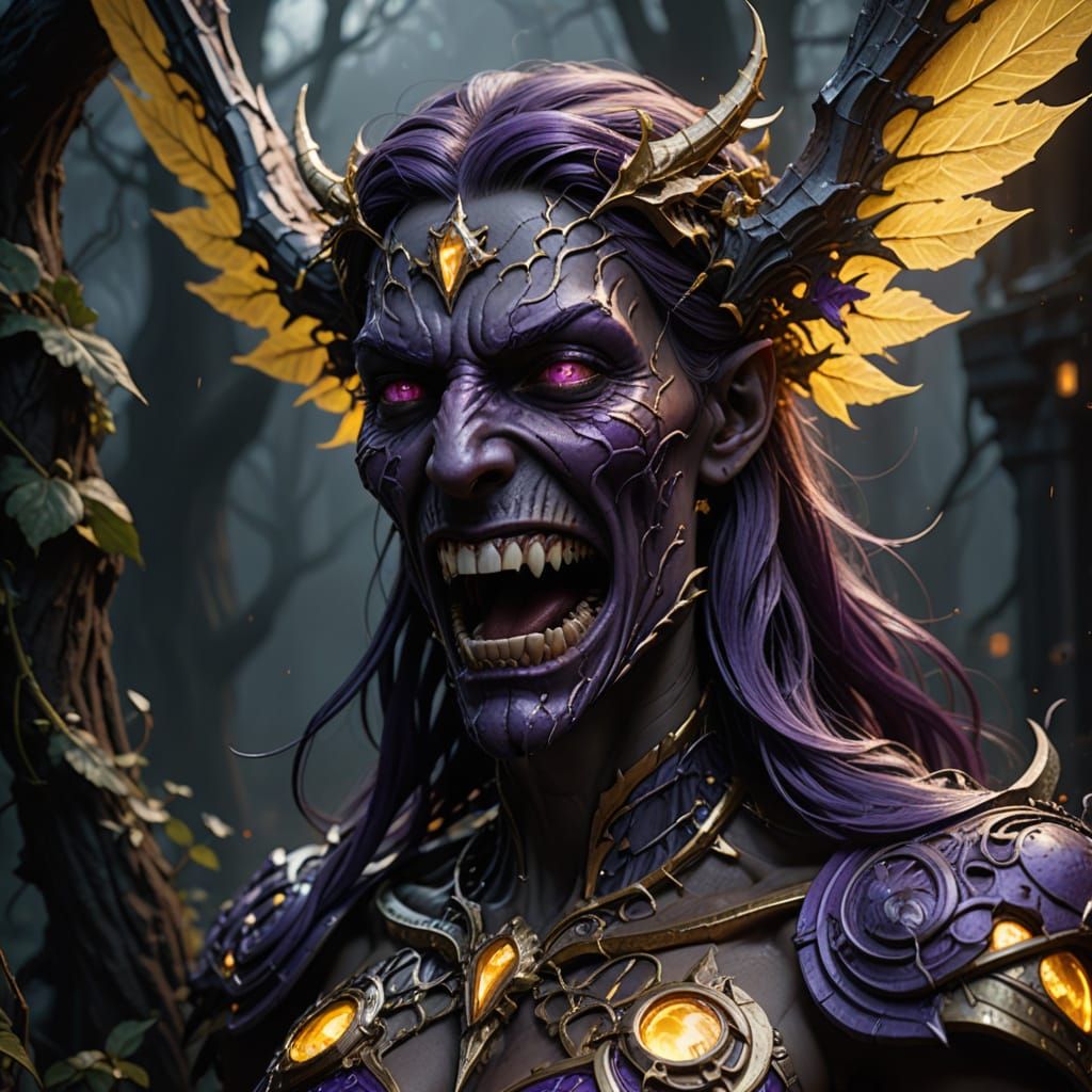 Dark Fantasy Tooth Concept Art in Hyper-Realistic Style