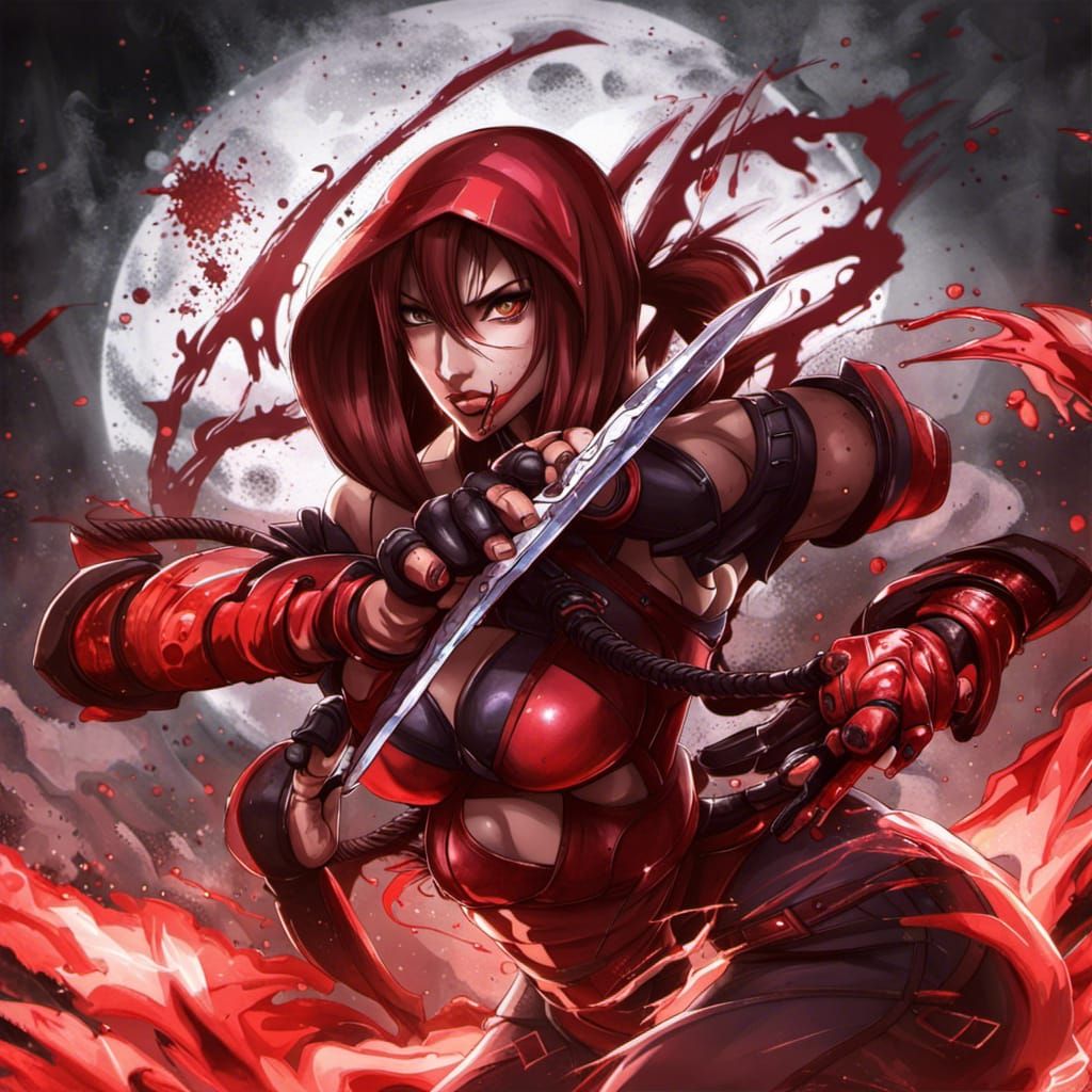 Skarlet Bloodbath: Anime-Style Mortal Kombat Art