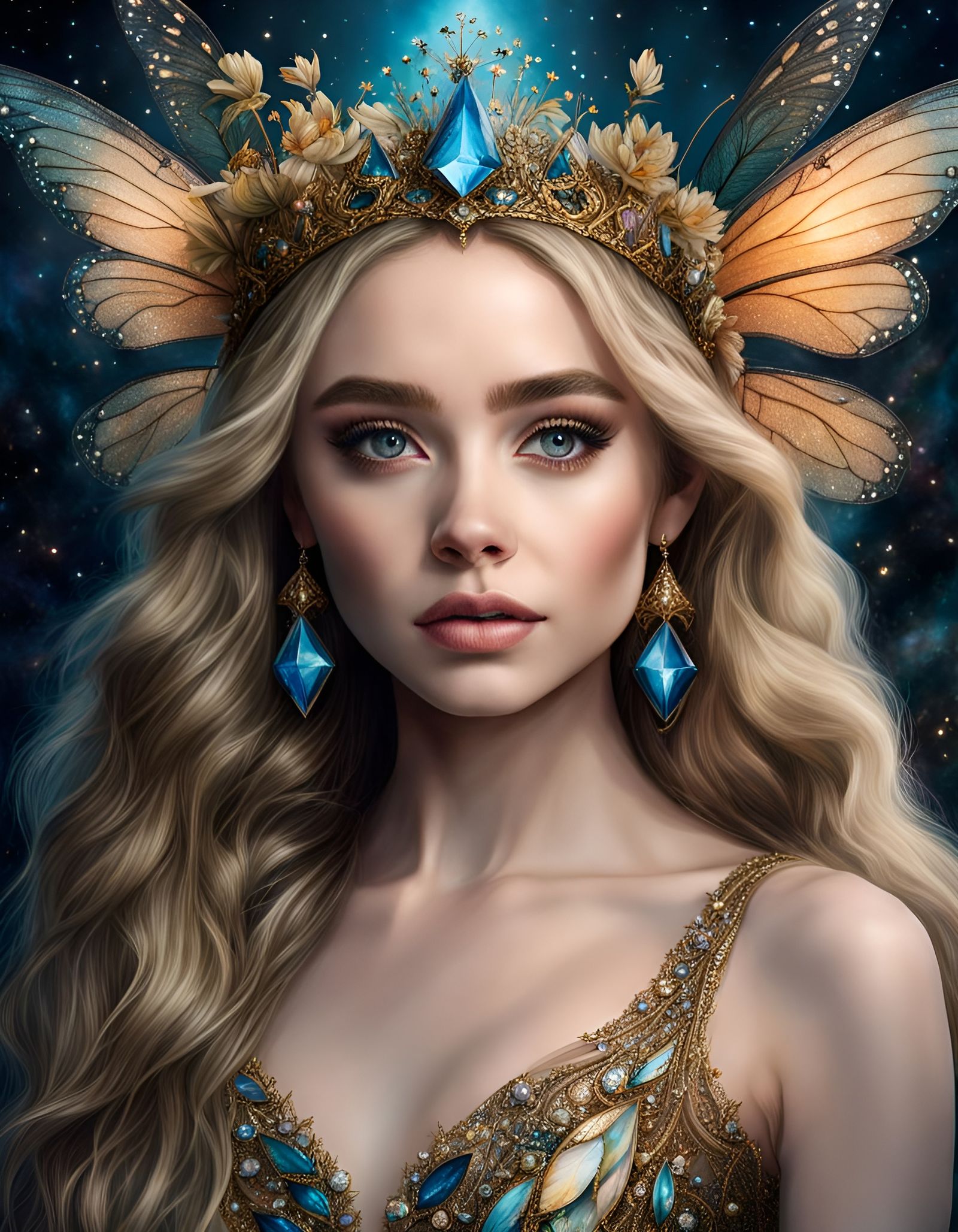 Sabrina Carpenter as Photorealistic Fairy Queen