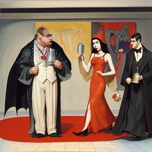 Vampire's Downfall: A Cubist Award Ceremony