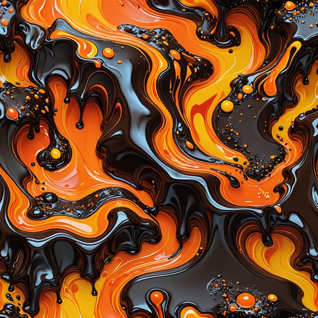 Molten Candy Landscape in Photorealistic Style