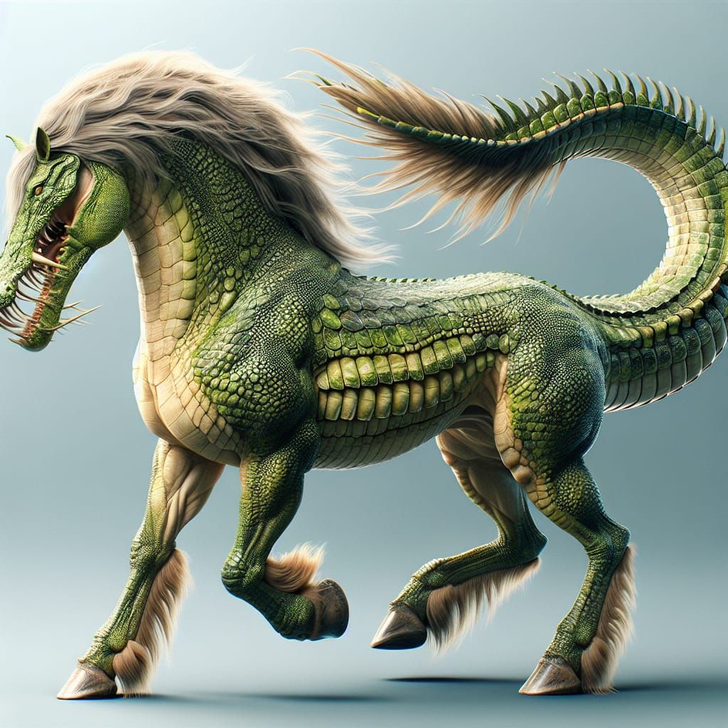 Hyper realistic Horseadile