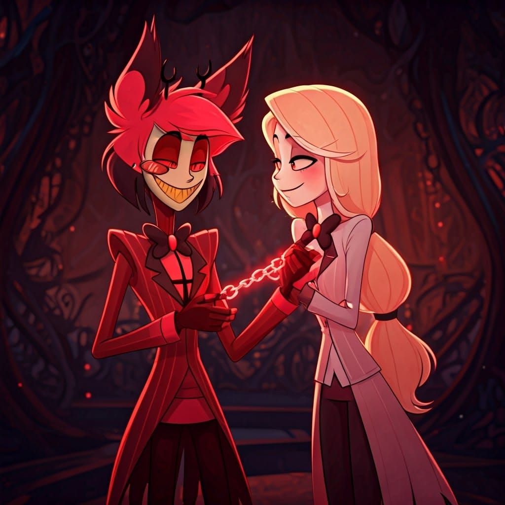 Alastor and Charlie: Fantasy Concept Art