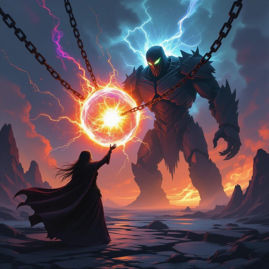 Mage Rips Reality, Faces Crystalline Golem