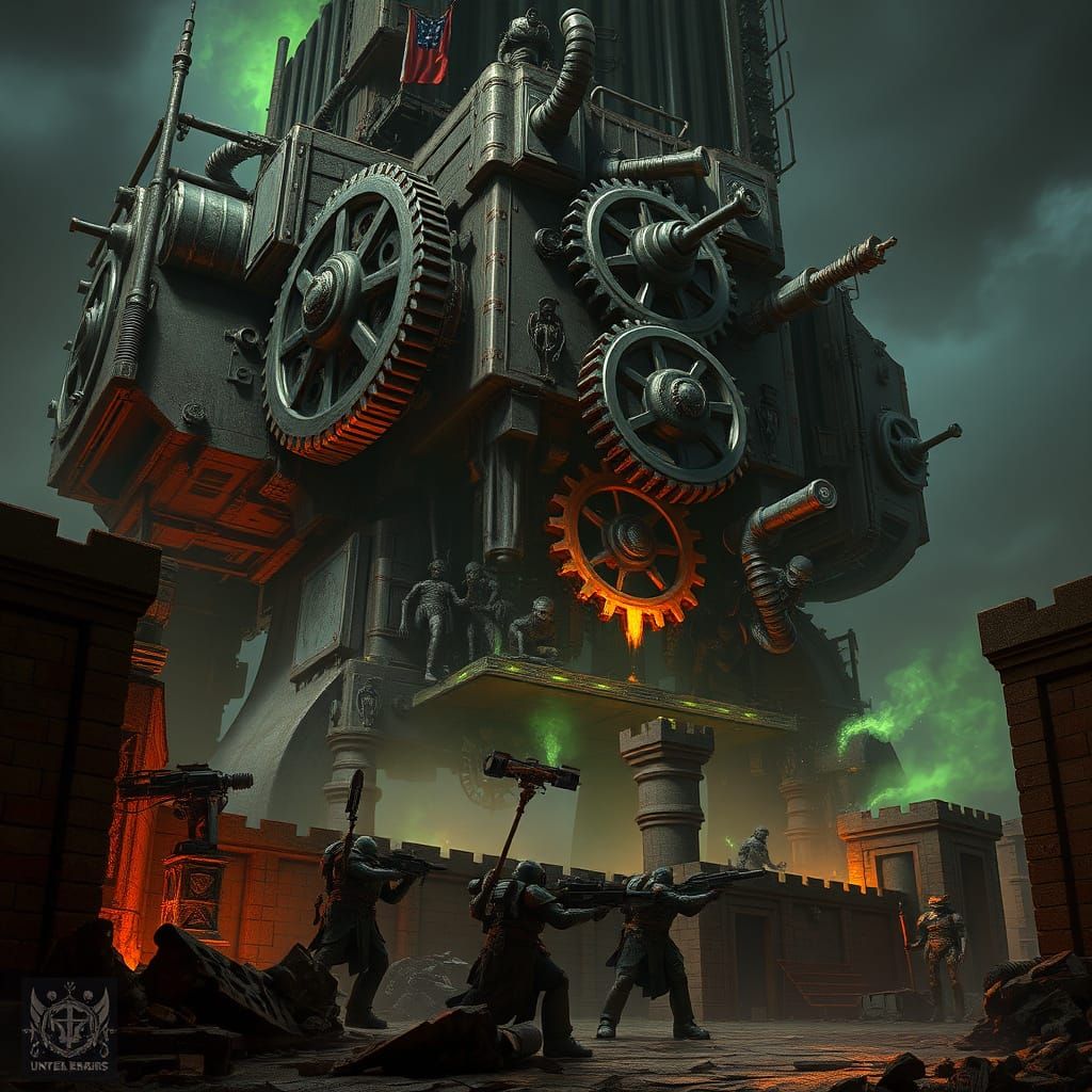 Cyberpunk Siege Tower Unleashes Industrial Doom