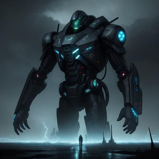 Alien Nomad on Metal Planet in Sci-Fi Concept Art