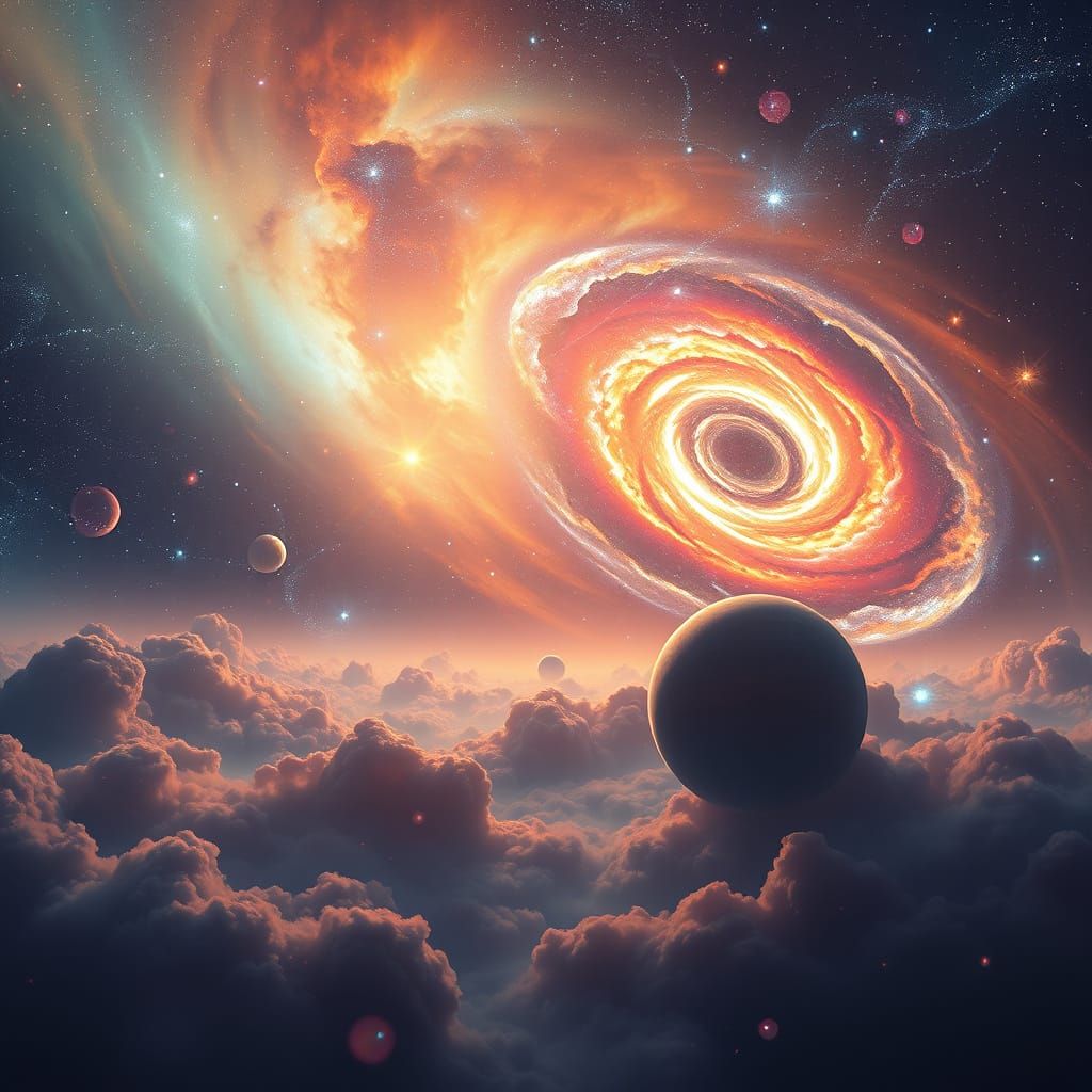 Majestic Celestial Landscape in Stunning 8k Resolution