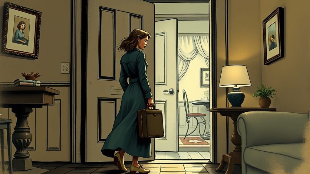 Young Woman Embarks on Journey of Self-Discovery in Muted, N...