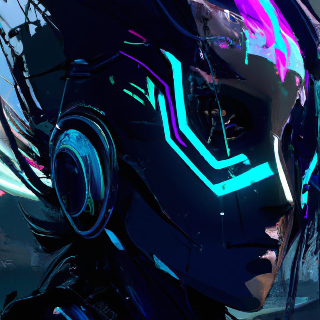 Cyberpunk Portrait with Dynamic Lighting in 8K
