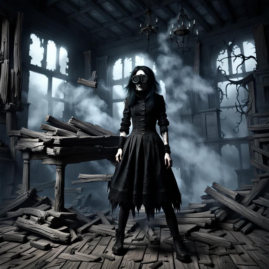 Gothic Model in Haunted VR Experience