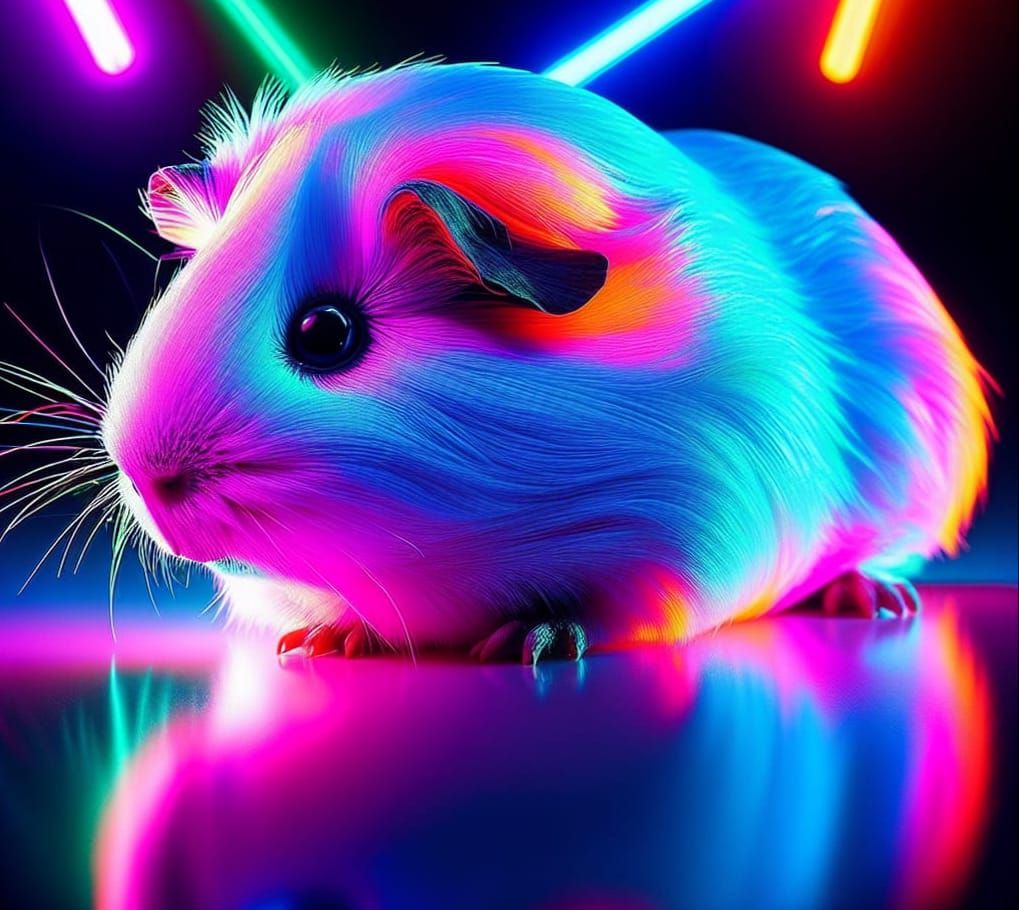 Neon Guinea Pig Exhibits Hyperreflexia in Fluorescent Light