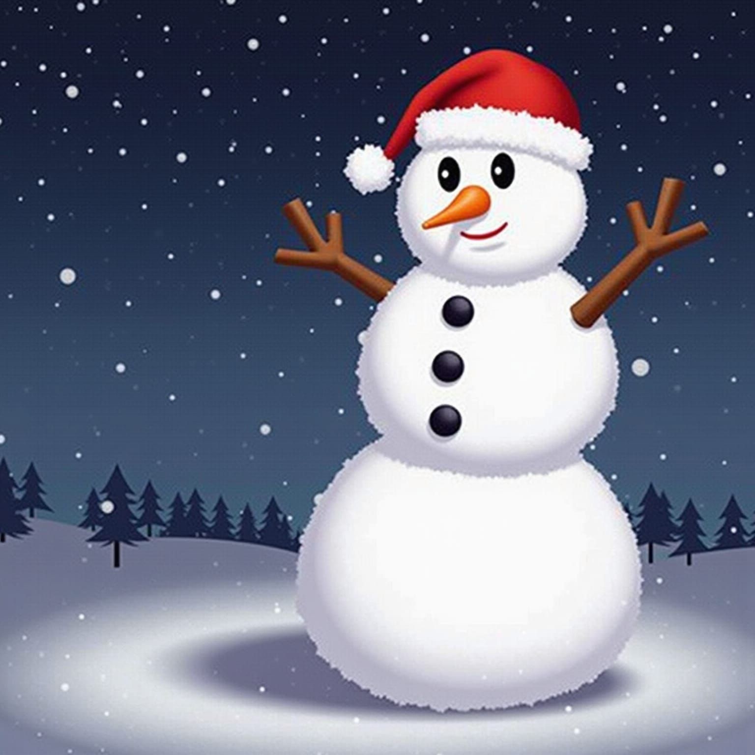 Frosty the Snowman AI Image