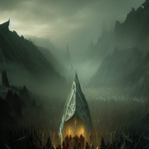 Dark Fantasy Lord of the Rings Concept Art