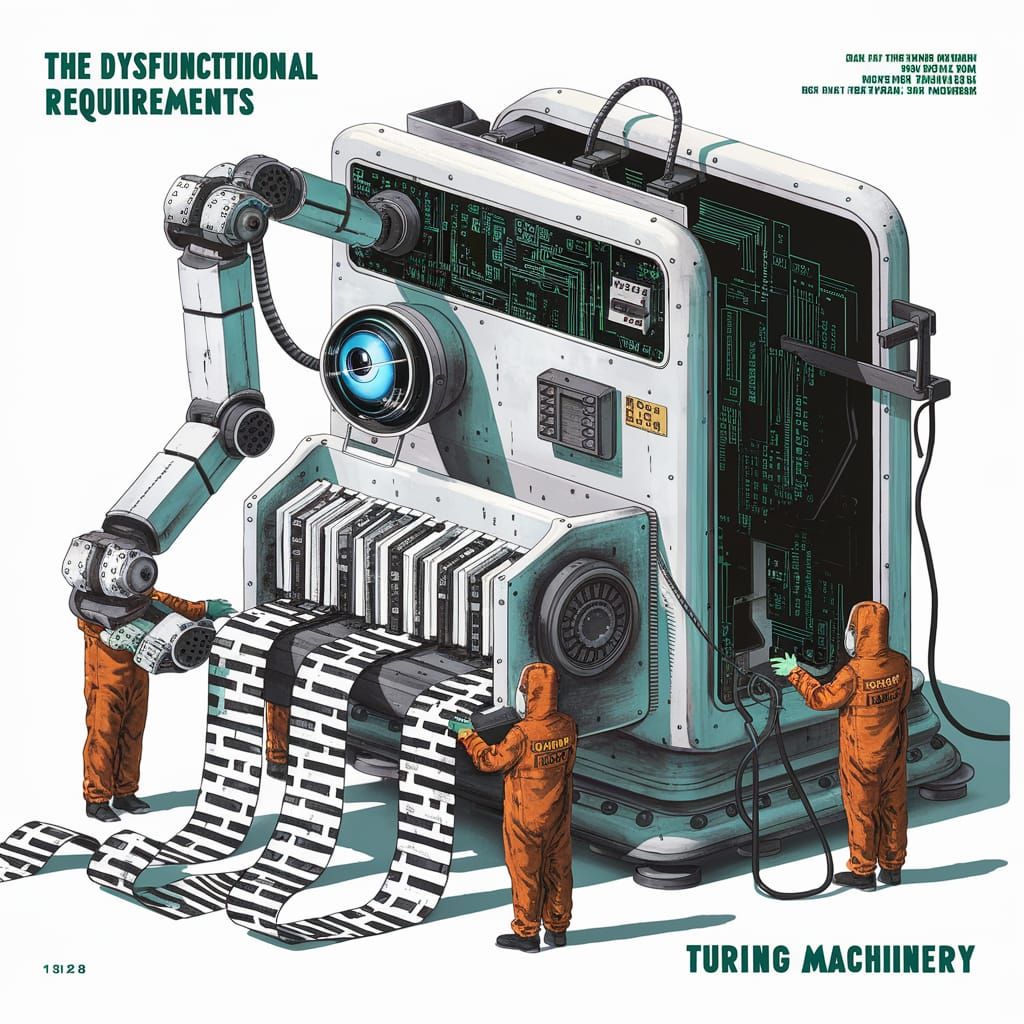 Surreal Album Cover Art: Turing Machinery