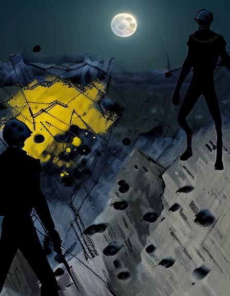 Eerie Full Moon Scene Inspired by 'The Quarry'